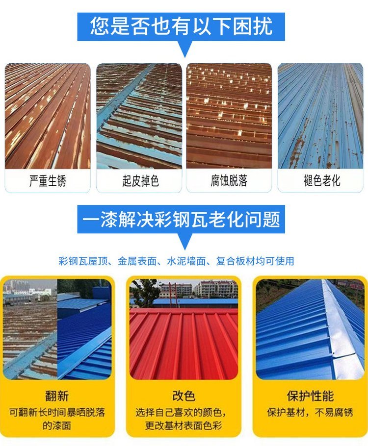 工業(yè)廠房彩鋼瓦屋頂銹蝕了怎么處理？彩鋼瓦除銹防腐施工廠家